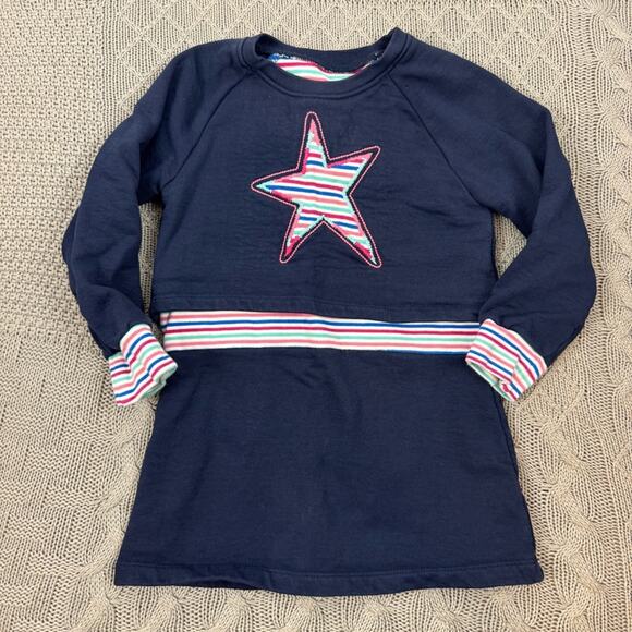 Hatley Girls Star Rainbow Navy Dress ~ 3T - Picture 1 of 12
